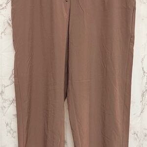 Women’s Straight-Leg Brown Dress Pants